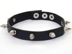 Decoratief Beeldje Panter Met Halsband, Zwart Hoogglans Met Kraag