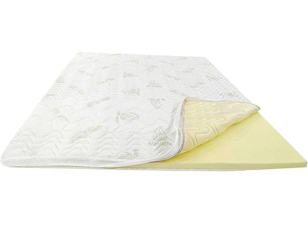 Dekmatras Met Vormgeheugenschuim Aloe Vera Van Naturea - 160 X 200 Cm