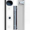 Deur Van Massief Staal En Inox H.207 X B.100 Cm Antraciet - Links Duwen - Naxara