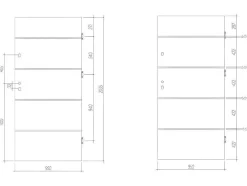 Deur Van Massief Staal En Inox H.207 X B.100 Cm Antraciet - Rechts Duwen - Naxara