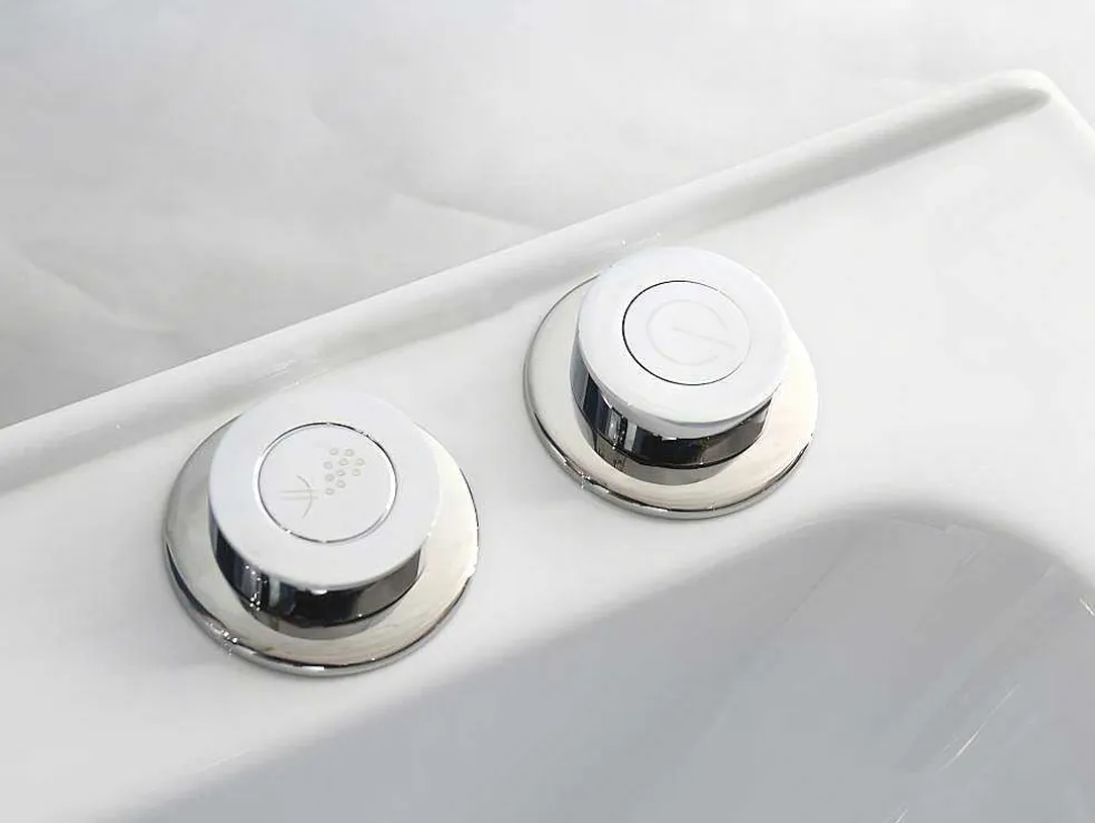 Douche Bad Combinatie Met Massagestralen Daria Van Vertrekt Acrylglas - 75 X 150 X 215 Cm - 30 Micro Jets En 6 Grote Jets