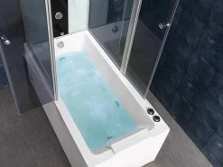 Douche Bad Combinatie Met Massagestralen Daria Van Vertrekt Acrylglas - 75 X 150 X 215 Cm - 30 Micro Jets En 6 Grote Jets