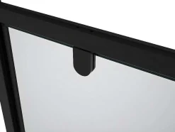 Draaibare Douchedeur Van Matzwart Metaal - Industriele Stijl - 90 X 195 Cm - Tamri