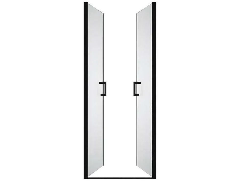 Draaibare Douchedeur - 70 X 195 Cm - Matzwart - Gehard Glas - Sarasota
