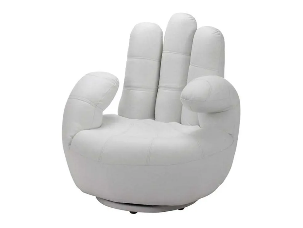 Draaiende Fauteuil Catchy Van Kunstleer - Wit
