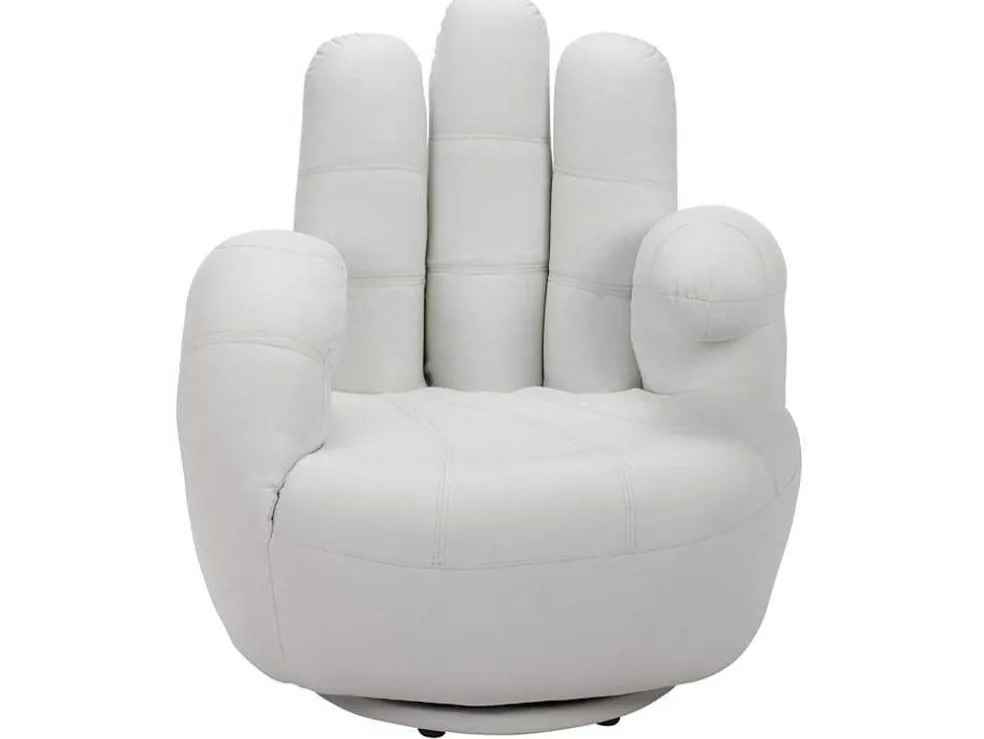 Draaiende Fauteuil Catchy Van Kunstleer - Wit