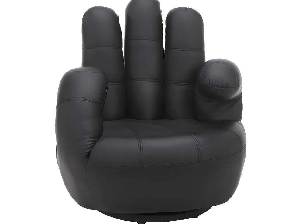 Draaiende Fauteuil Catchy Van Kunstleer - Rood