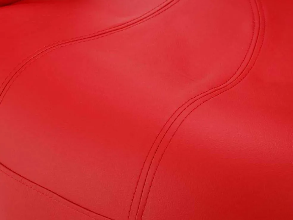Draaiende Fauteuil Catchy Van Kunstleer - Rood