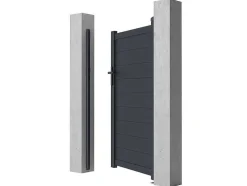 Draaipoort Van Aluminium Antraciet - L103 X 166 Cm - Nazario