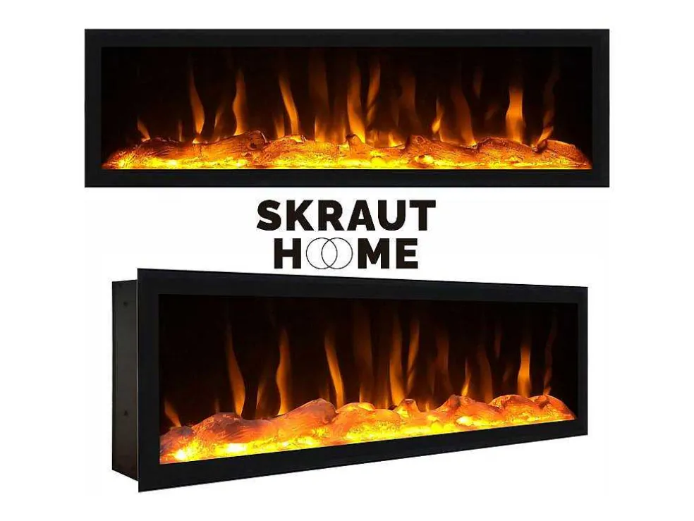 Dressoir, Opbergkast, 210, 4 Deuren, Elektrische Haard Xxl, Industrieel Design, Cement