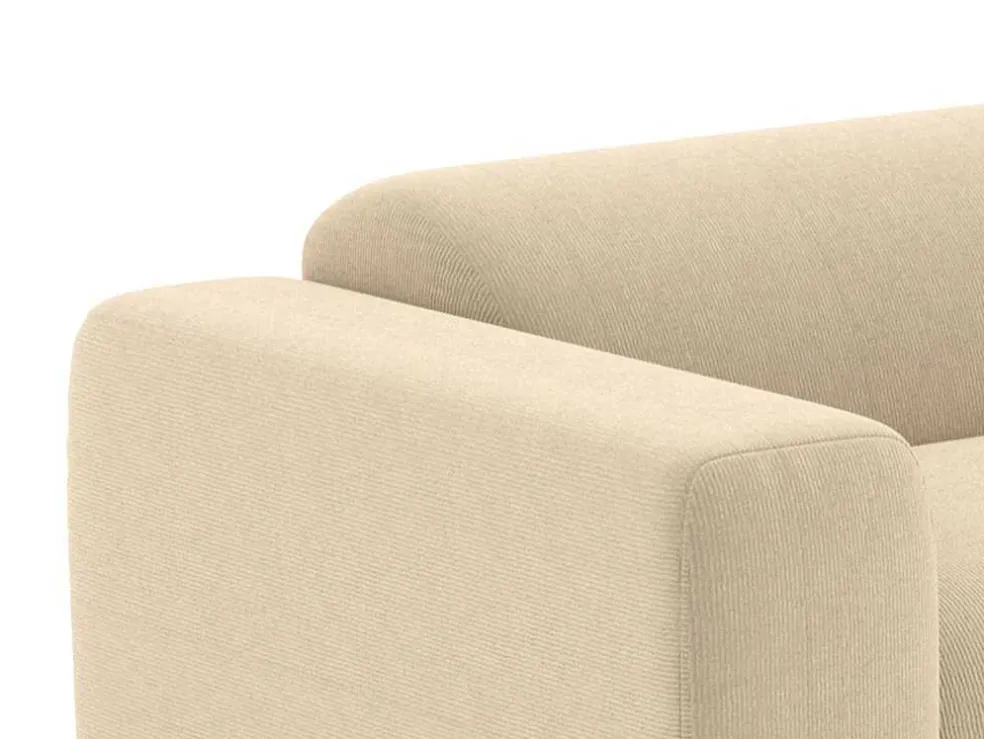 Driezitsbank En Fauteuil Van Beige Stof Met Textuur Pogni Van Maison Cephy