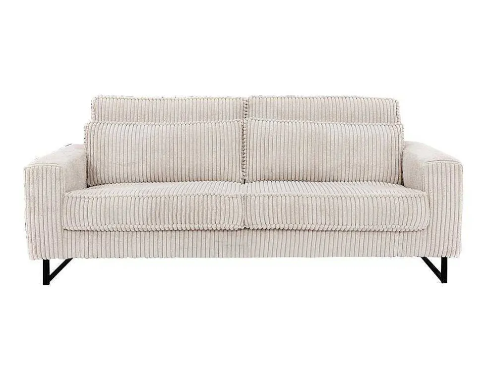 Driezitsbank Van Beige Ribfluweel Tessio Van Maison Cephy