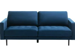 Driezitsbank Van Fluweel - Blauw - Estela