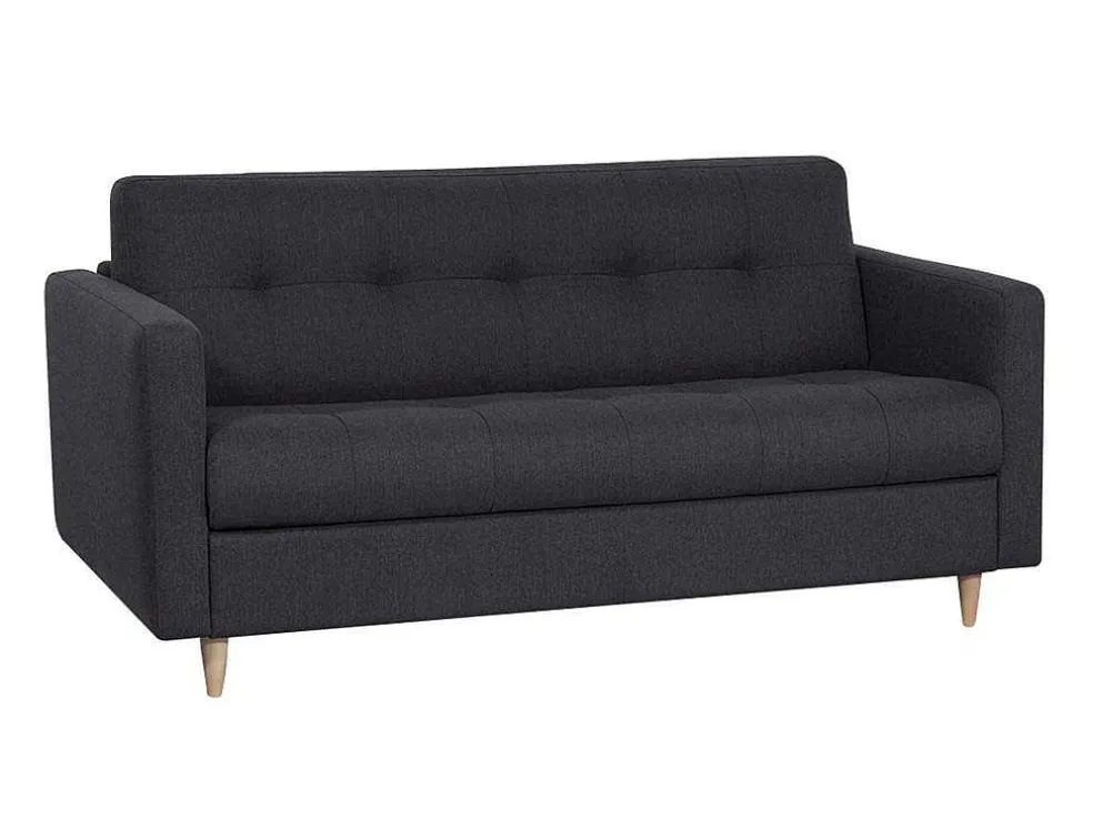 Driezits Express Bedbank Van Stof Ganoa - Antraciet