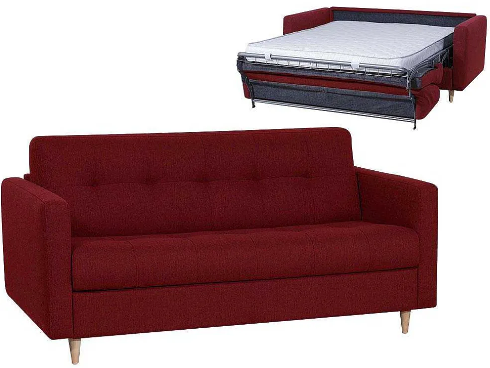 Driezits Express Bedbank Van Stof Ganoa - Antraciet