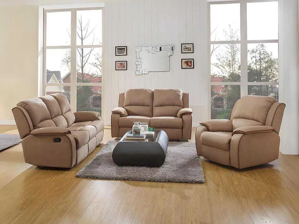 Driezits Relaxbank Microvezel Hernani - Taupe
