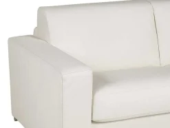 Driezits Slaapbank 100% Buffelleer Delectea Ii - Wit