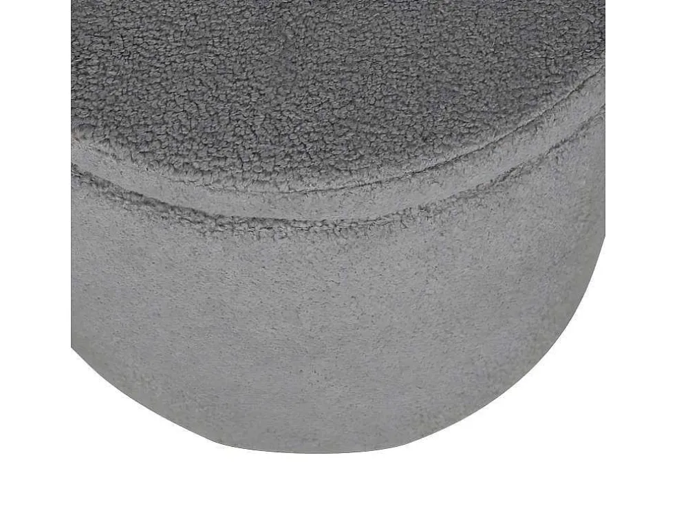 Dunken Poef, Hocker Met Opbergruimte O51Cm Teddystof Bruin.