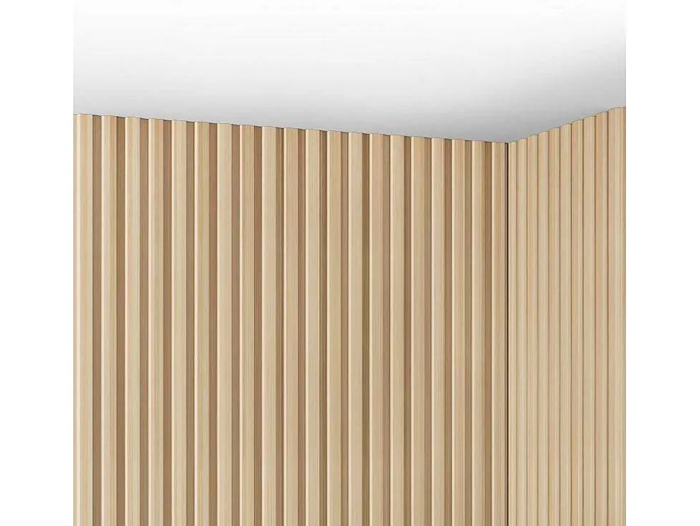 3D-Wandpaneel - 3,71 M - Natuurlijke Lichte Houtkleur - Set Van 8 - Tatiana
