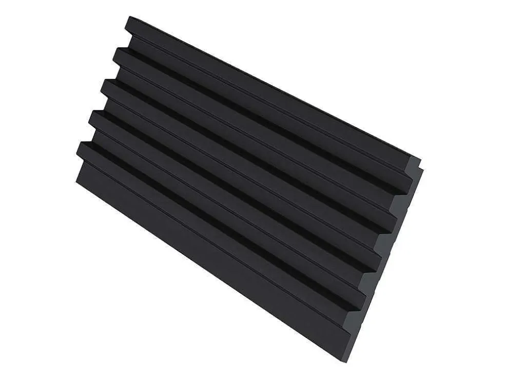 3D-Wandpaneel - 2,83 M - Zwart - Set Van 8 - Clinton