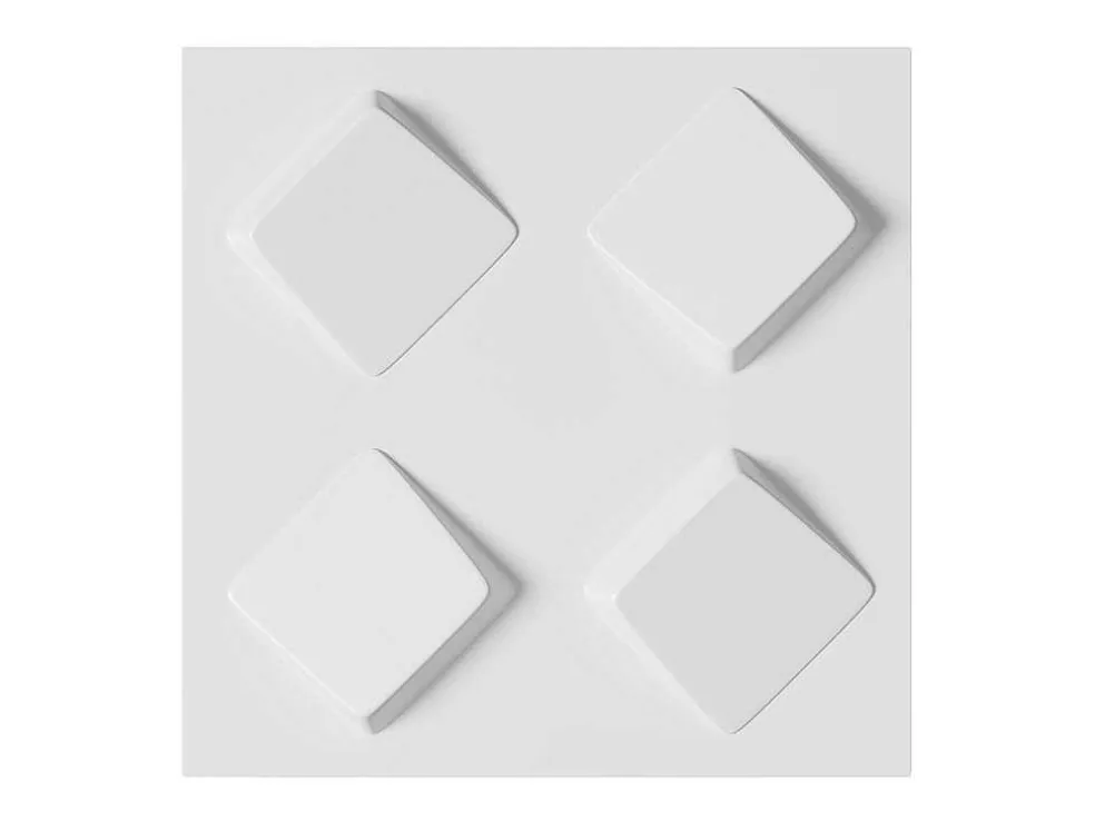 3D-Wandpaneel Om Te Beschilderen - Set Van 3M - Set Van 12 Stuks - Malton