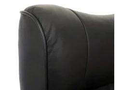 Edmonton Fauteuil Met Kruk, Zwart, Honingkleurig