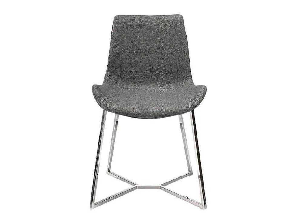 Eetkamerstoel Bekleed Met Grijze Stof 4009 Angel Cerda