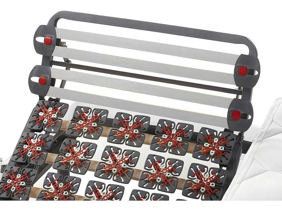 Elektrisch Bed Bedbodem En Matras Lattenbodem En Contactplaatjes - Pandora Ii Van Dreamea - Motor Okin - Wit - 2X80X200 Cm