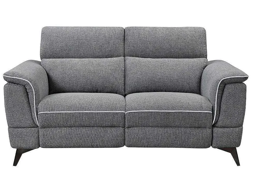 Elektrische Relaxbankstel 3+2 Macari - Stof - Grijs