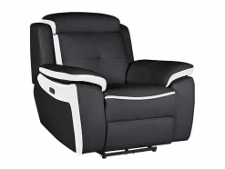 Elektrische Relaxfauteuil Van Leer Angelique - Zwart/ Wit