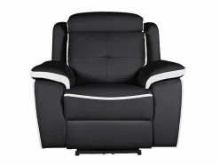 Elektrische Relaxfauteuil Van Leer Angelique - Zwart/ Wit