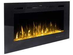 Elektrische Sfeerhaard Calbuco - L101,6 X D14 X H54,4 Cm - Zwart