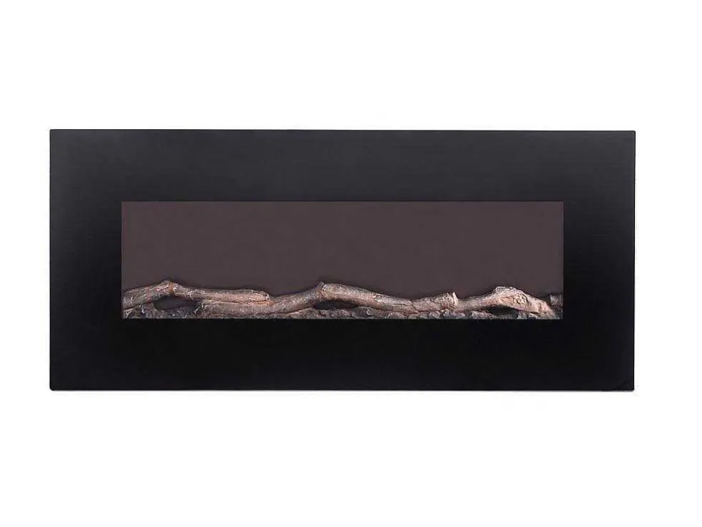 Elektrische Sfeerhaard Lalita - L110 X D14 X H49 Cm - Zwart