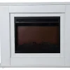 Elektrische Sfeerhaard Nevado - Met Schoorsteenmantel - Leds - L100 X D27,5 X H82,5 Cm - Wit