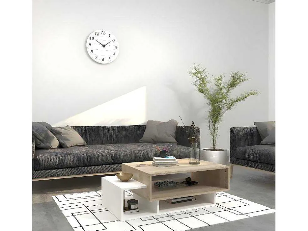 Elisa Koffietafel, Wit, Sonoma, 100X60X35 Cm, Epikasa