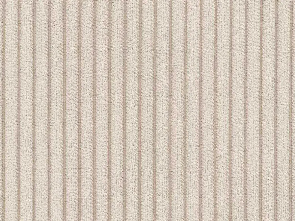 Express-Vierzitsslaapbank Van Beige Ribfluweel - Bed Met Brede Latten 160 Cm - Matras 18 Cm - Bevis