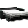 Express-Vierzitsslaapbank Van Groen Ribfluweel - Bed 160 Cm - Matras 18 Cm - Mondovi