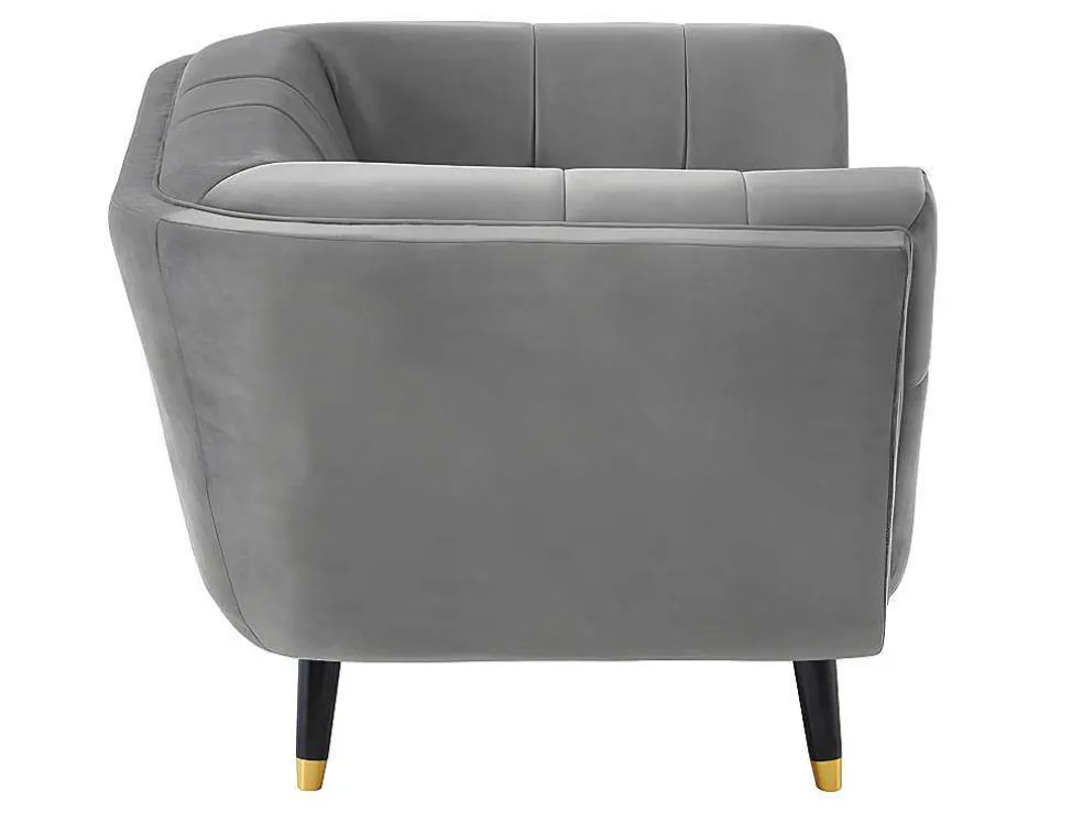 Fauteuil Samantha Ii Van Fluweel - Grijs