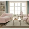 Fauteuil Van Fluweel Alienor Pastel Roze