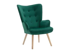Fauteuil Van Fluweel Vately - Groen