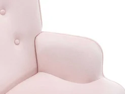 Fauteuil Van Roze Velours Vately