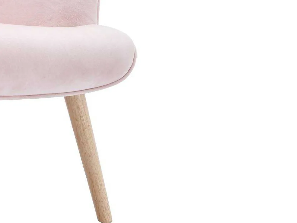 Fauteuil Van Roze Velours Vately