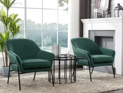 Fauteuil Van Spargroen Velours Cerita