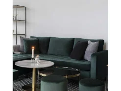 Firenze Chaise Longue Bank Velours, Groen.