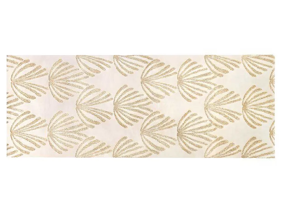 Gangtapijt Art-Decostijl Lysa - Polypropyleen - 80 X 200 Cm - Beige En Goudkleurig
