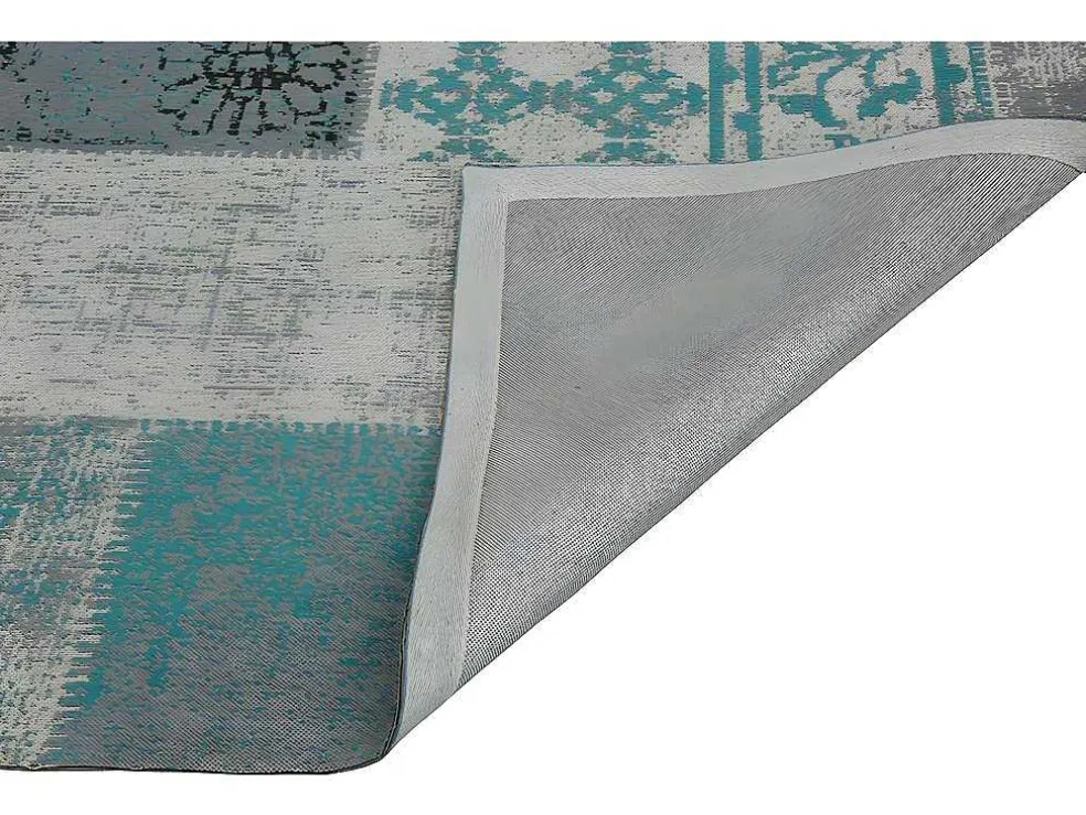 Gangtapijt Vintagestijl Turin - 100% Polyester - 80 X 200 Cm - Grijsblauw