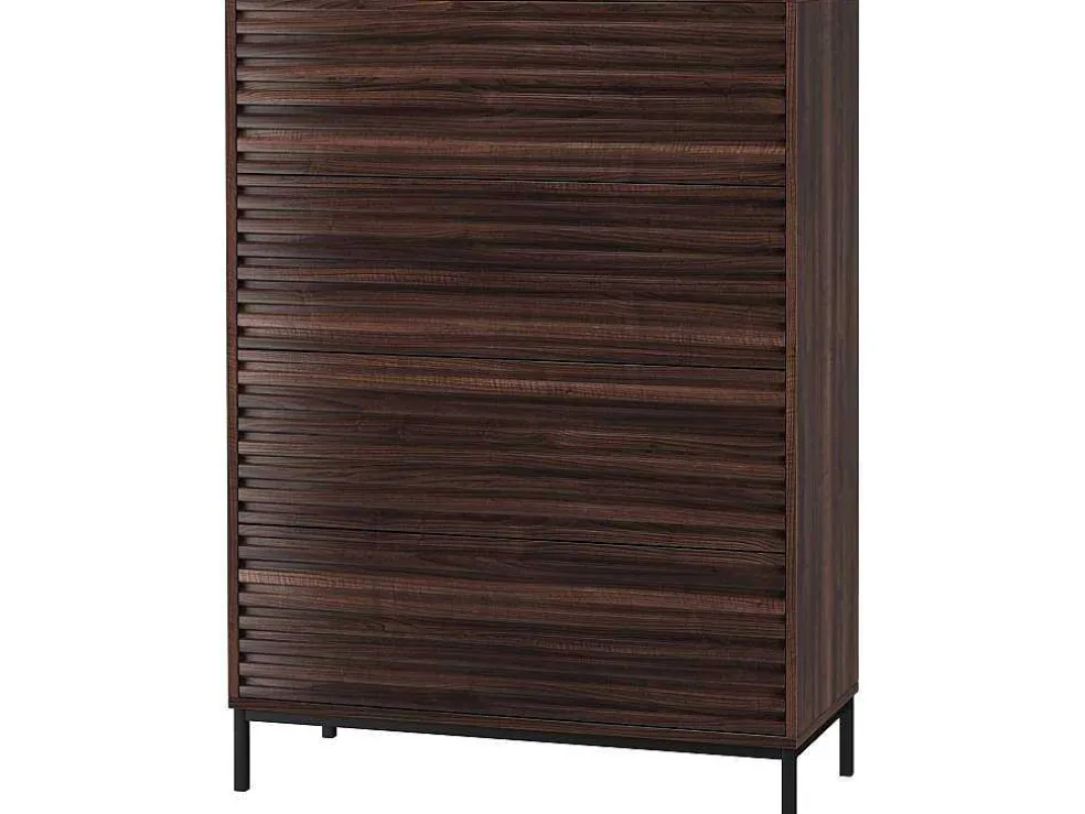 G Commode 4 Laden Notenhout
