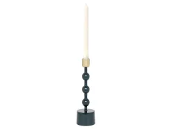 Geemailleerde Aluminium Kandelaar - H.26,5 Cm - Eend Blauw - Parina