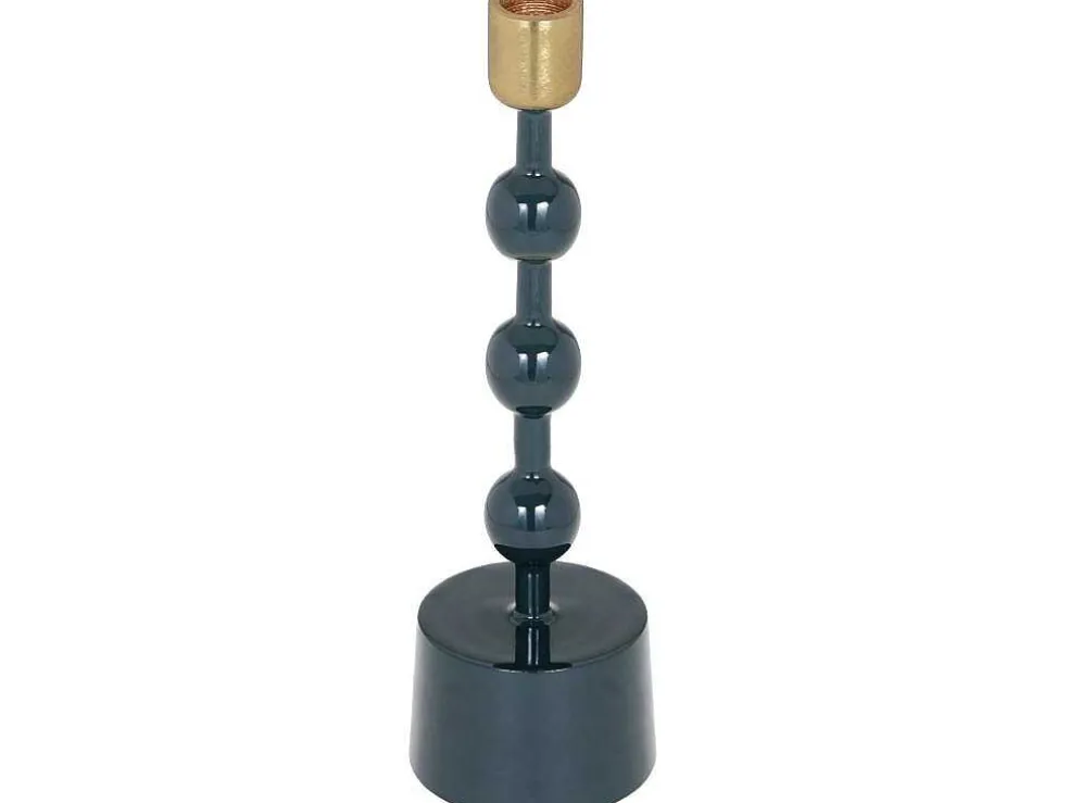 Geemailleerde Aluminium Kandelaar - H.26,5 Cm - Eend Blauw - Parina