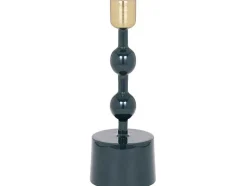 Geemailleerde Aluminium Kandelaar - H.22 Cm - Eendeblauw - Parina